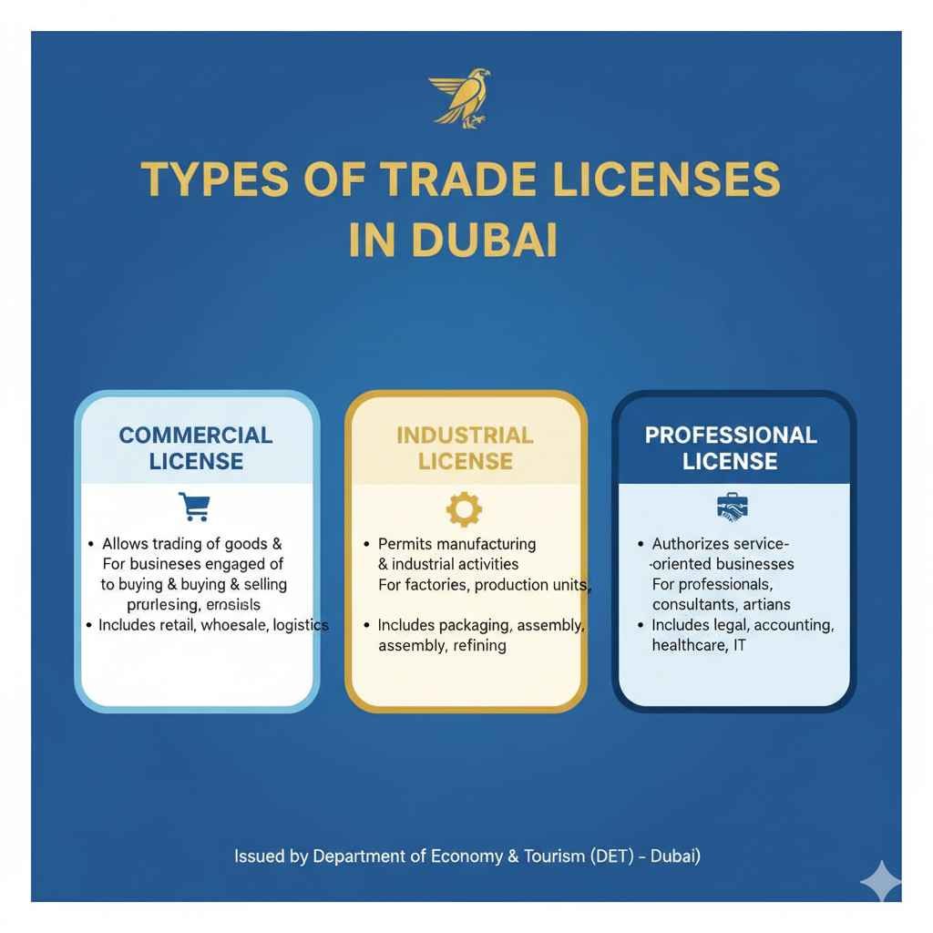 types of trade license in Dubai 
